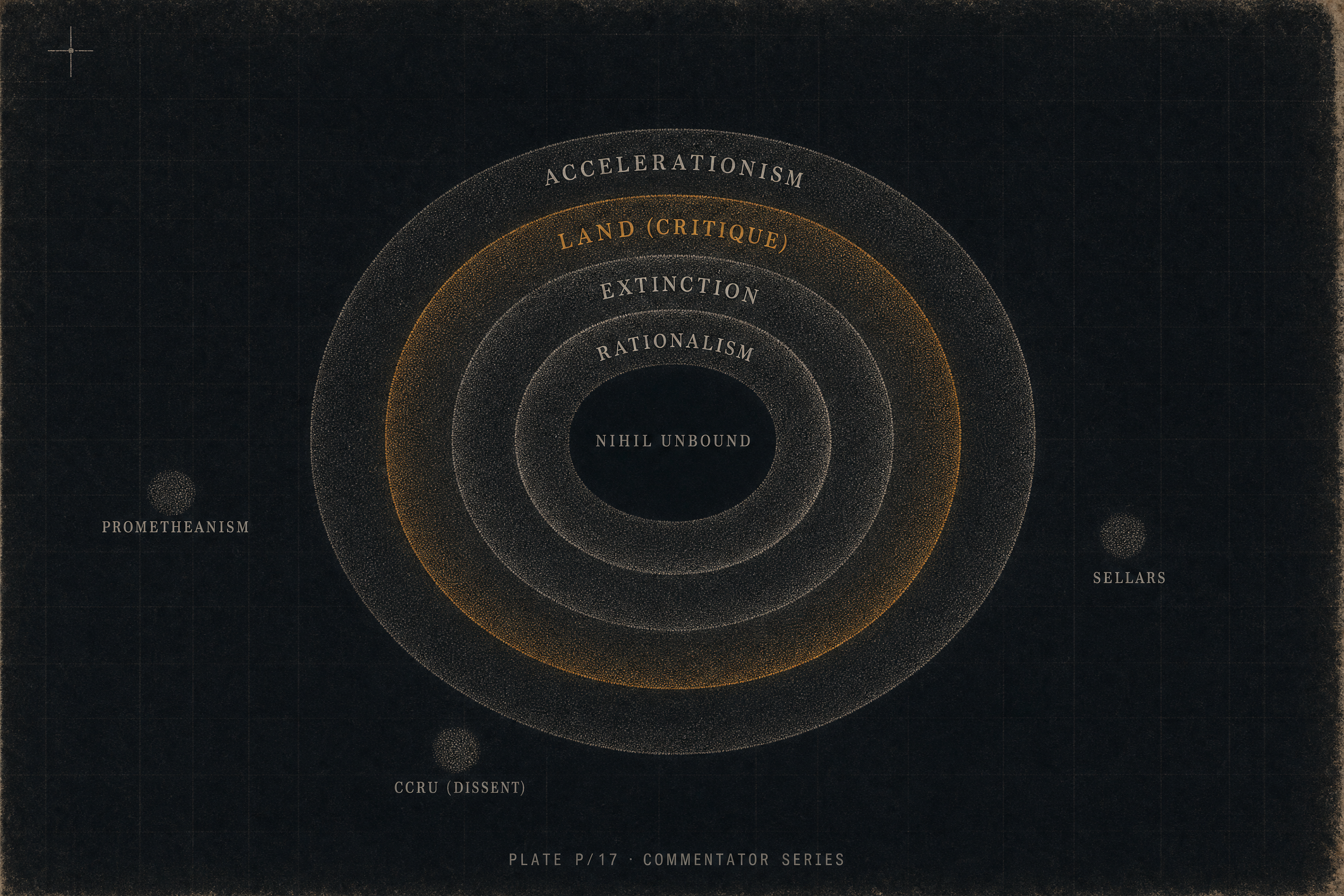 concept graph for Ray Brassier: The external critic who took Land seriously, The editorial canonization, Rationalist Nihilism against Accelerationist Politics, Nick Land: A Reading Guide