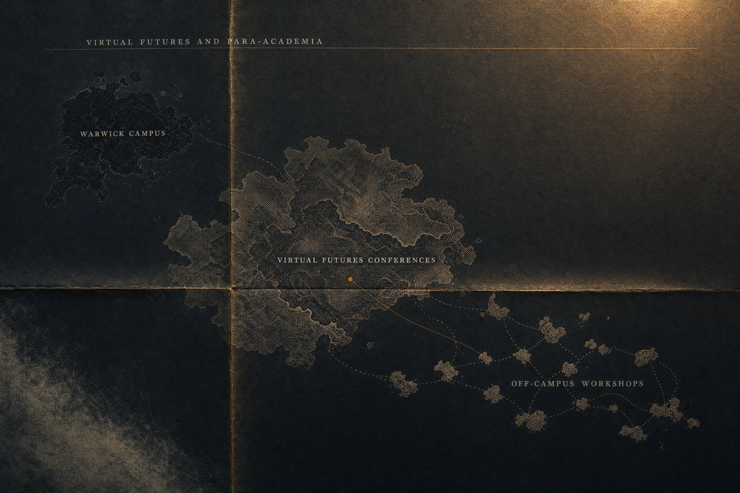 section cluster map for Virtual Futures And Para Academia: Hyperstition, Sadie Plant, Nick Land, Virtual Futures And Para Academia: public editions and anchor texts